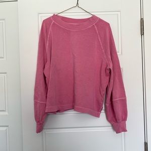 Oversized hot pink sweatshirt